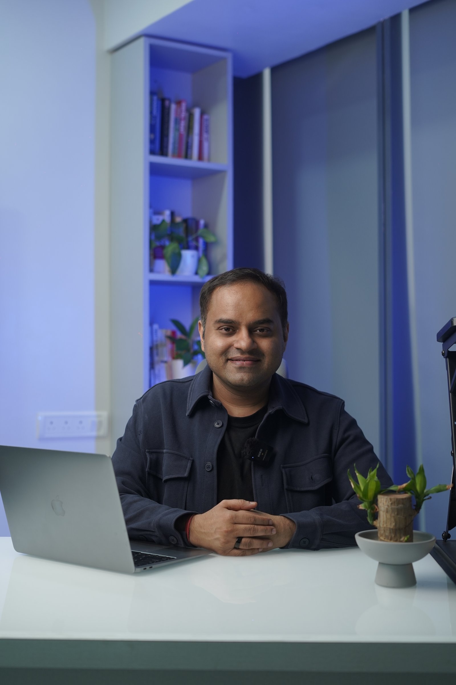 Apurv Singh in his studio